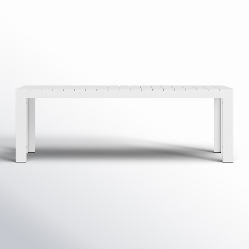 Banc en aluminium Alynne, Blanc