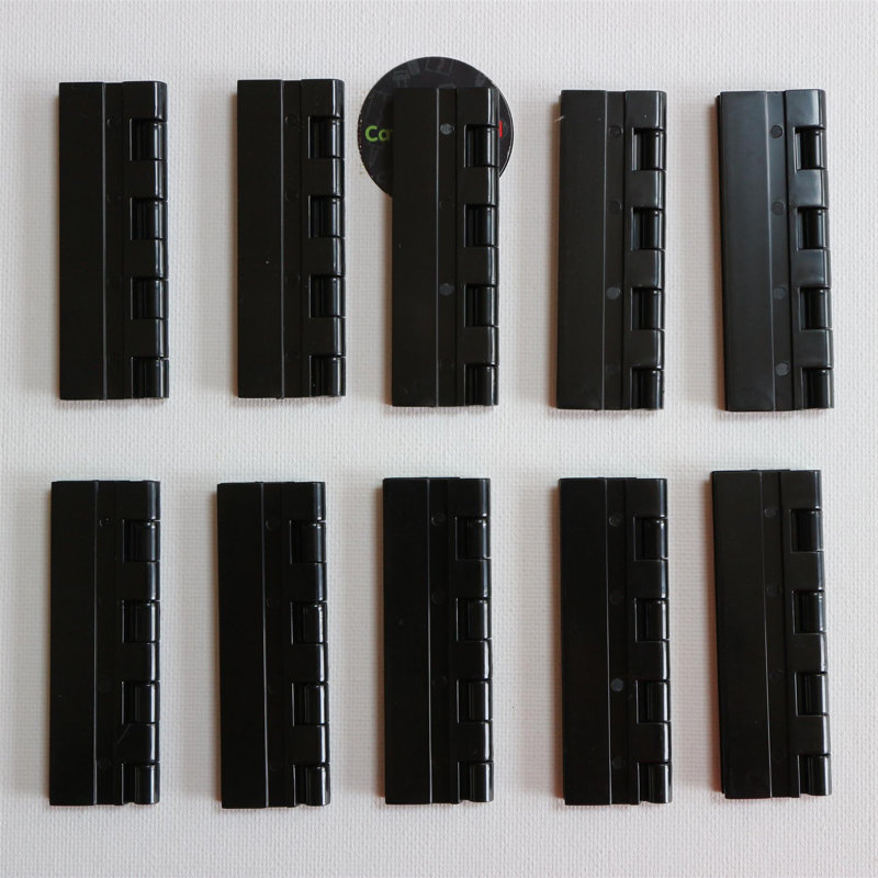 Black Acrylic Hinges Black Plastic 75mm