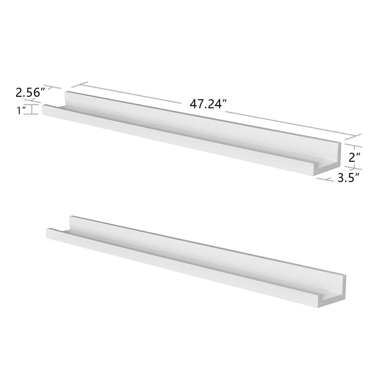 Dulin 2 Piece, Espresso, 4'' H x 48'' L x 3.5'' D