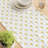 Table Runner, 100% Cotton, 16X108", Hand Drawn Yellow Tulips-1202052178