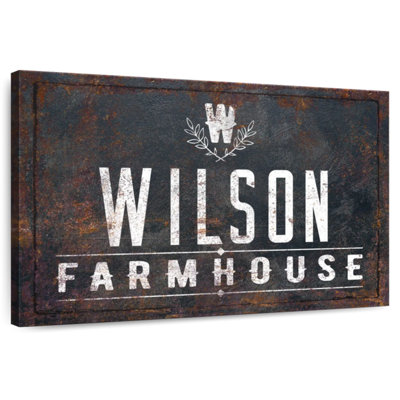 Wilson Farmhouse Wall Sign