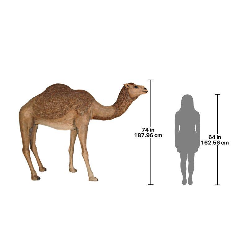 Grand-Scale Desert Camel Statue