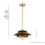 Grand luminaire suspendu 1 lumière Hunter Hiro-114532210-114532208