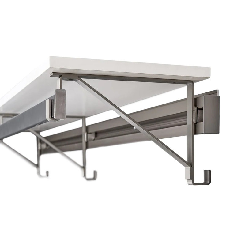 Single Shelf-Hang Closet System with Second Shelf (shelf only), Espresso, 8.5"H x 48"W x 11.75"D