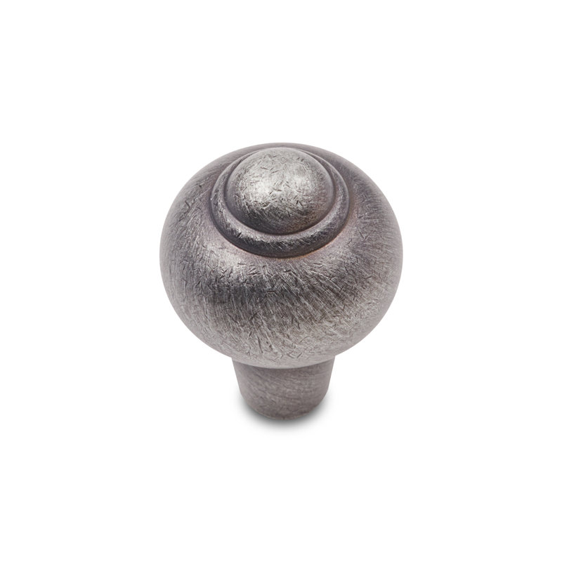 CK Series 1" Diameter Round Knob, Distressed Nickel