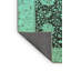 Tapis oriental en laine / polyester tissé à la machine en bleu-1465567106