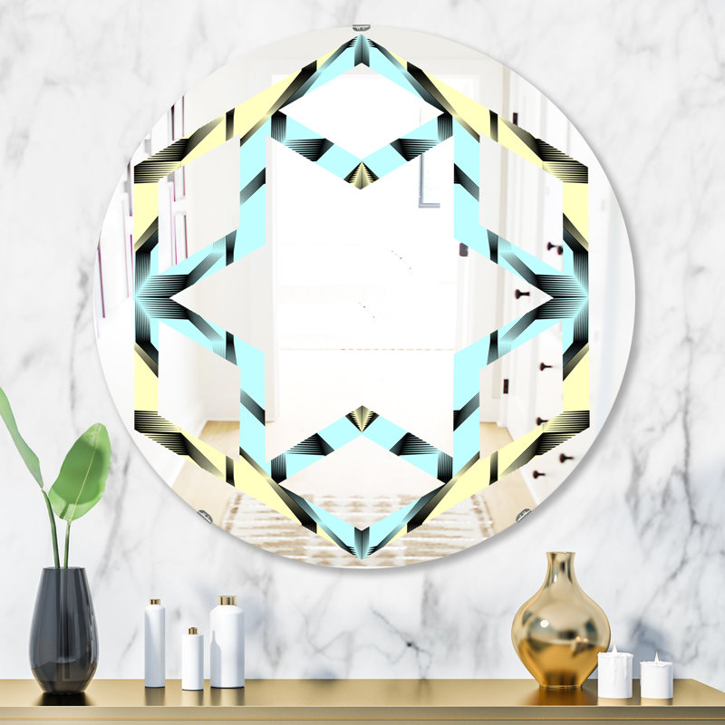 Miroir mural Hexagon Star, H 31,5 po x l po
