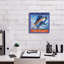  «The Chase» par Jim Baldwin, art mural sur toile, 12 po x 12 po