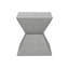 Accent Square End Table 22in Magnesium Oxide 1 Piece Indoor Outdoor Nightstand Side Table Grey Finish