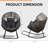 Calcedonio Outdoor Rocking Egg Chair with Cushion-182794904