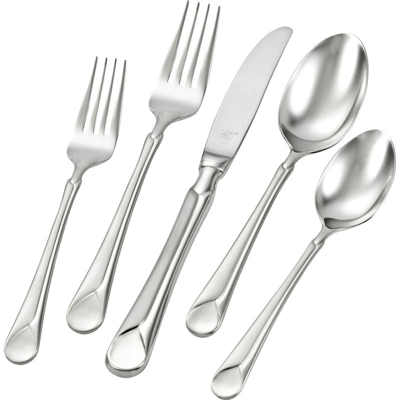 ZWILLING Provence 45-Piece 18/10 Stainless Steel Flatware Set, Silver