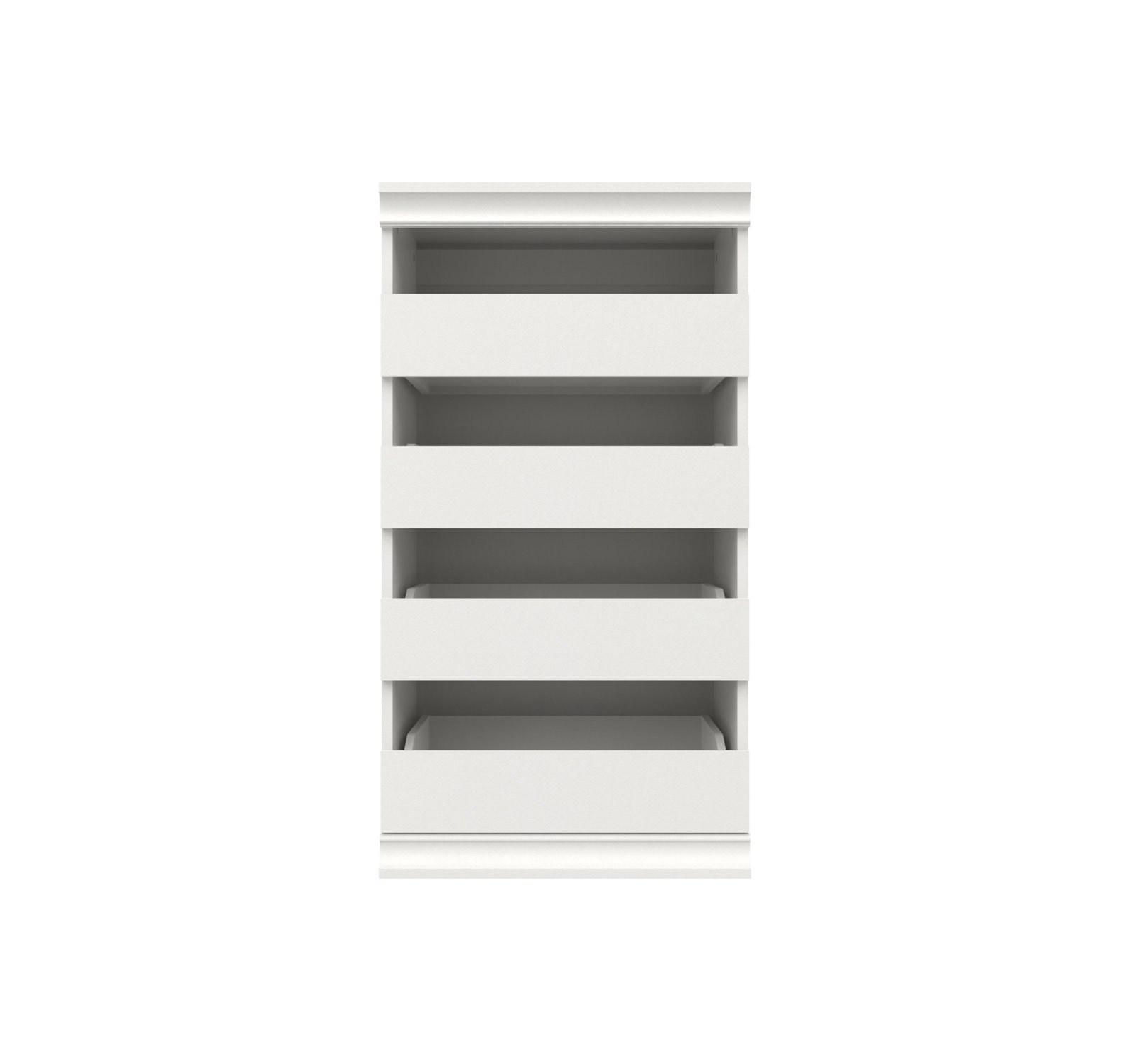 Modular Storage 69" W - 91" W Closet System with Doors, White