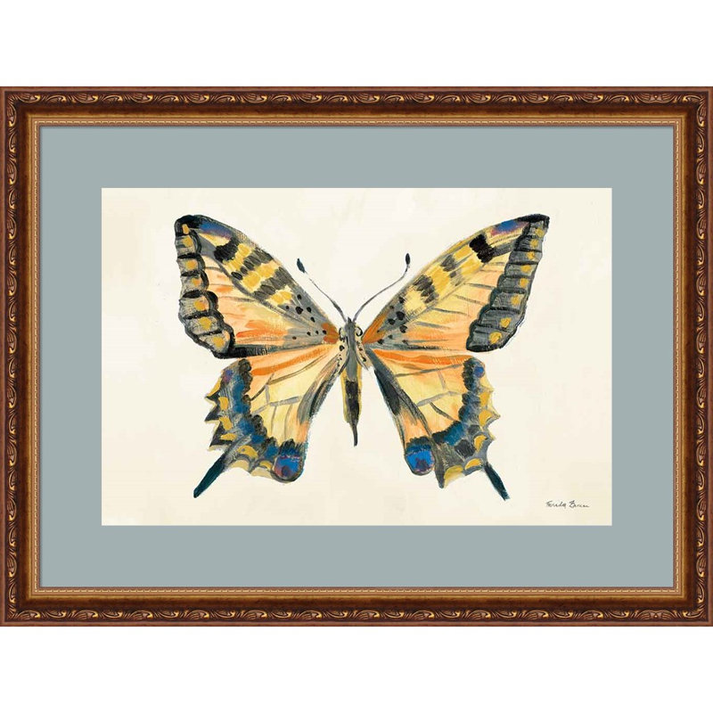 «Butterfly Study II» par Farida Zaman, art mural encadré