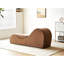 Méridienne ergonomique en brun - Support en mousse haute, housse amovible et lavable à la machine-130794291