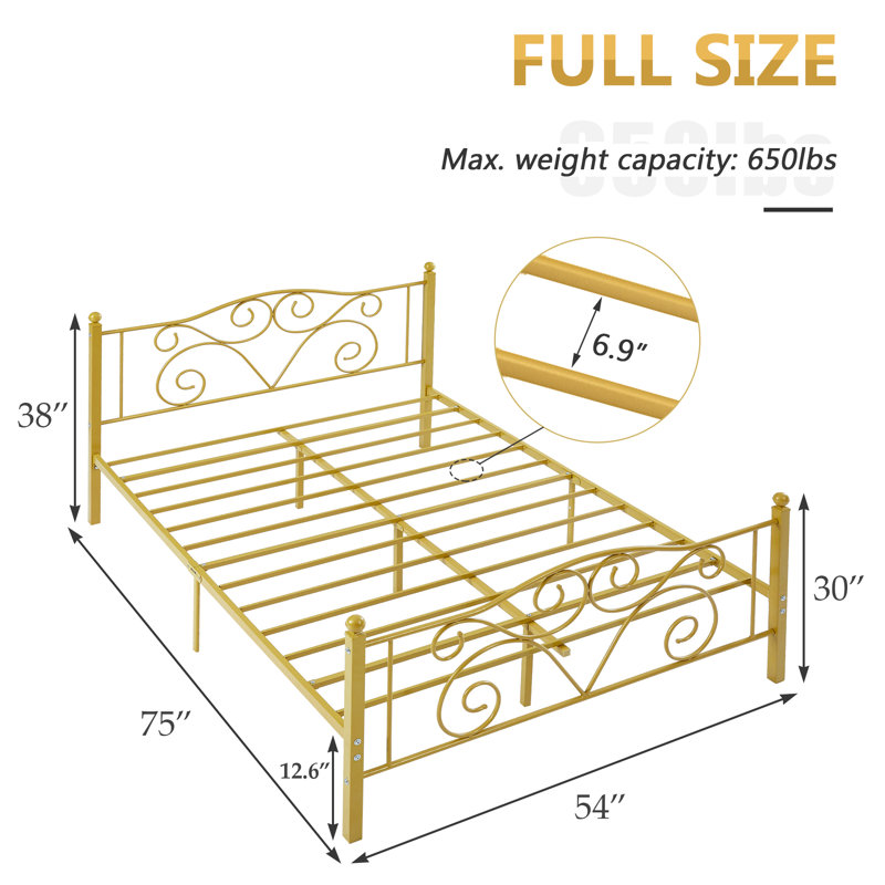 Beeru Platform Bed, Full, Pink