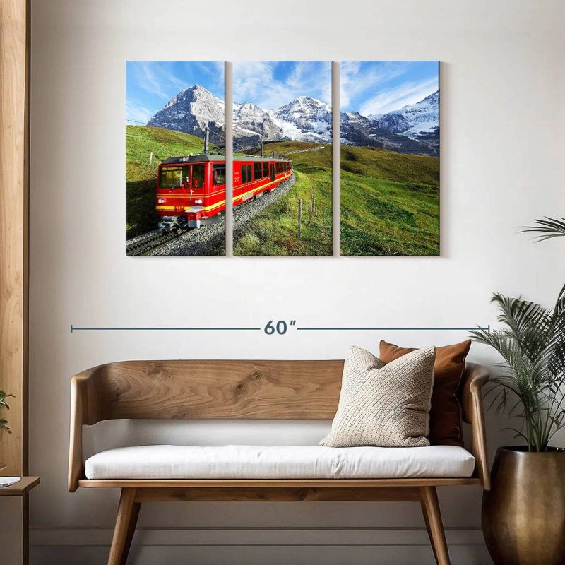Mehar Bernese Highlands Train, 28" H x 45" W