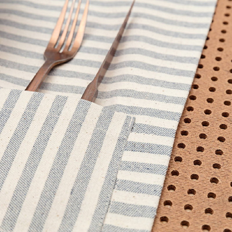 Striped Placemat and Napkin Set