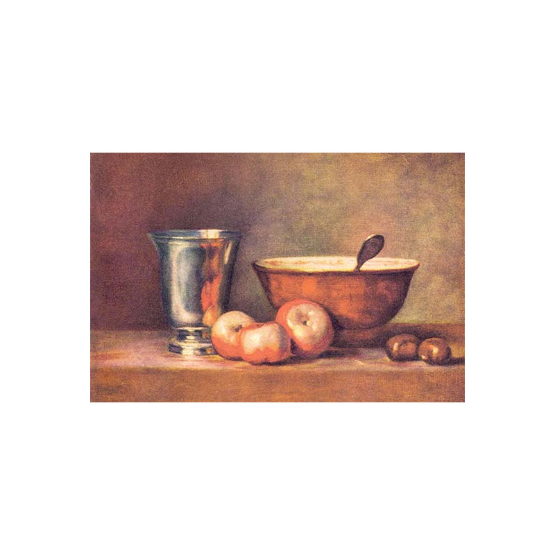 " The Silver Cup " by Jean Chardin, 24" H x 36" W