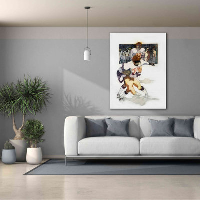 «The Tackle» par Bruce Dean, estampe numérique sur toile