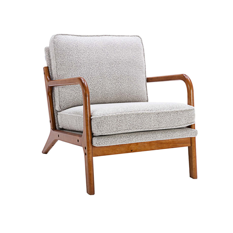 Chaise d'appoint l 25,59 po Arras, Tissu gris huître