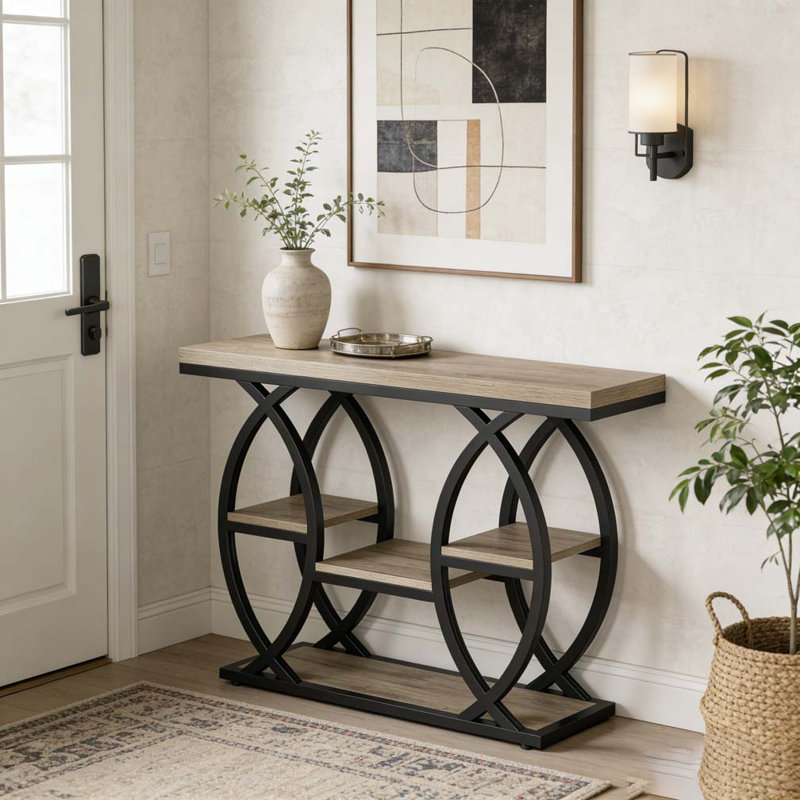 Classic Entryway Table,Practical Console Table, Gray