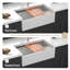Station de travail 30 po x 20 po - Évier de cuisine en céramique à cuve simple