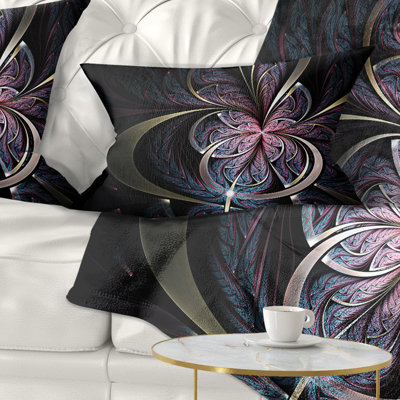 Coussin lombaire en fleur de papillon floral