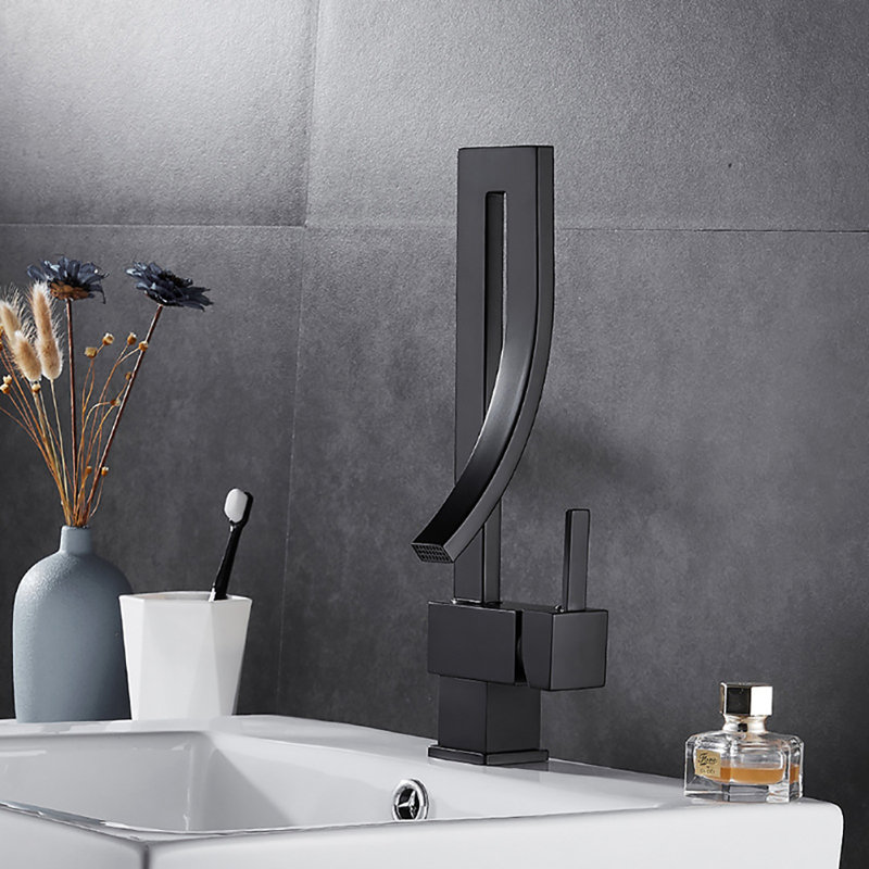 Single-handle Bathroom Faucet, Matte Black