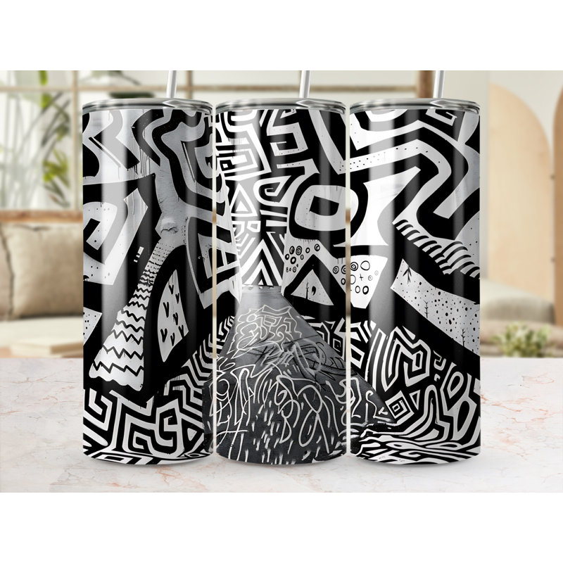 Choose Handmade Tumblers 591ml Vacuum Insulated Stainless Steel (18/8) Travel Tumbler with Straw