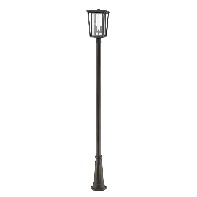 Lampadaire 2 lumières 113,5 po Amreet, Bronze huilé, H 113,5 po x l 11,25 po x P 11,25 po