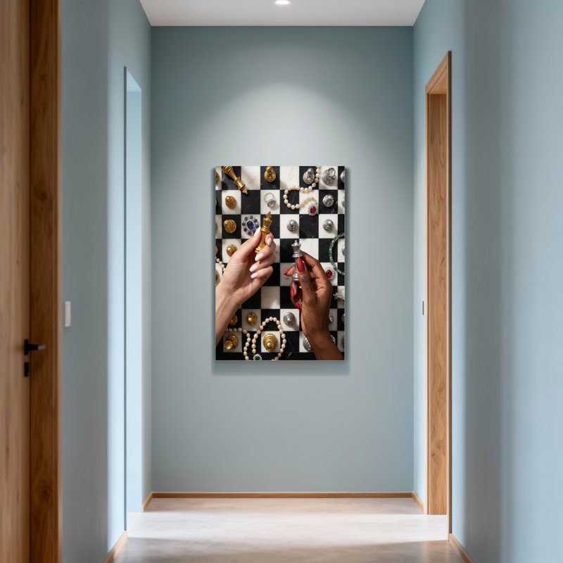 Jeu d'échecs Fashion, H 24 po x l 16 po