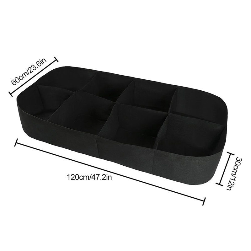 1 / 2Pcs Sacs de culture de plantes rectangulaires grande capacité, aucun assemblage requis