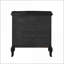 Table de chevet à 3 tiroirs de style campagne antique noir-123404944