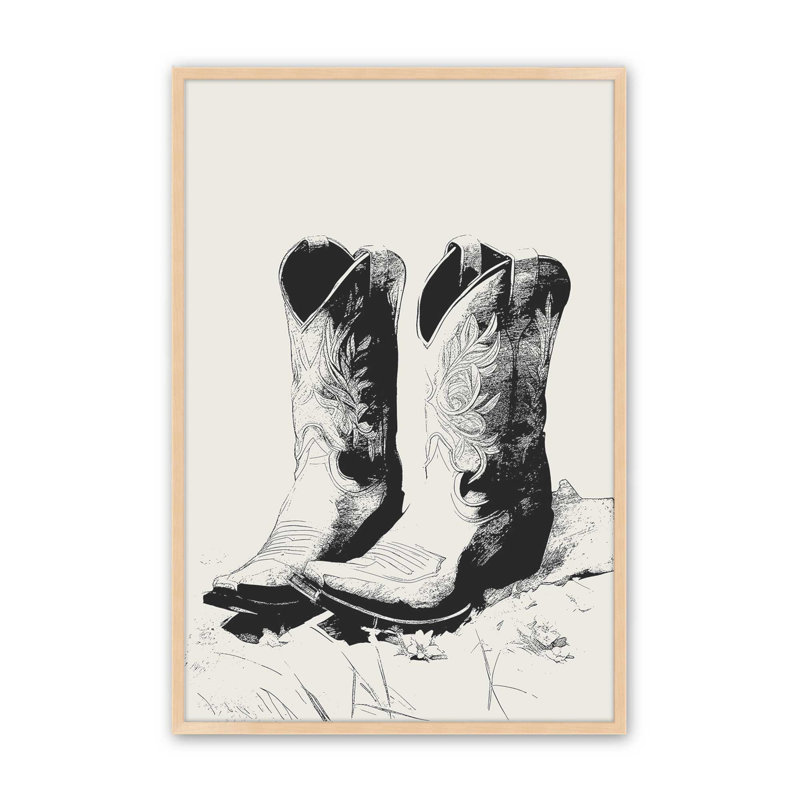 Western Western, H 17 po x l 13 po, Érable brut