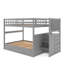 Lit superposé double au-dessus de double avec lit gigogne simple-1141678459