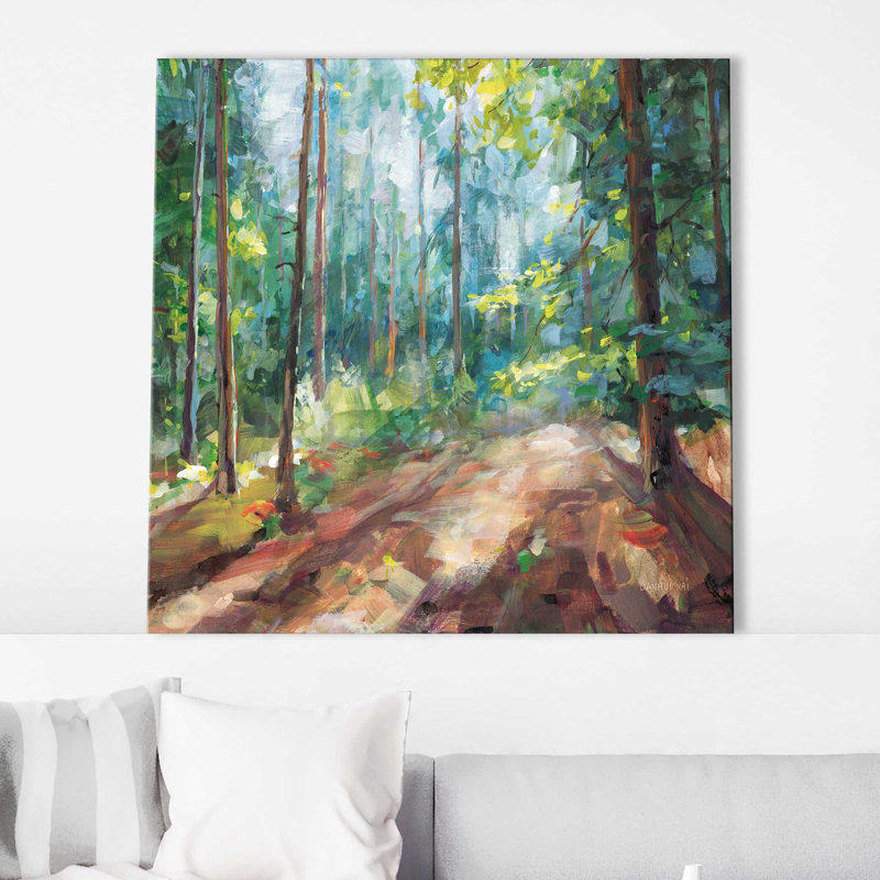 Woodland Reverie - Peinture, L 18 po x H 18 po, Toile tendue