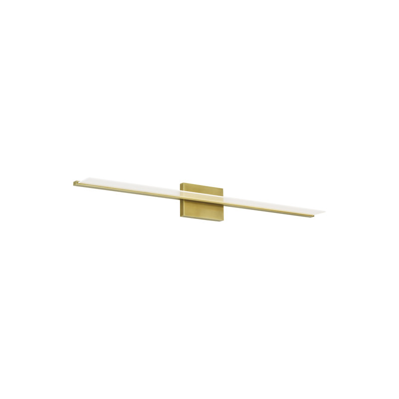 Span 1 - Light LED Bath Bar, Plated Brass, 3000