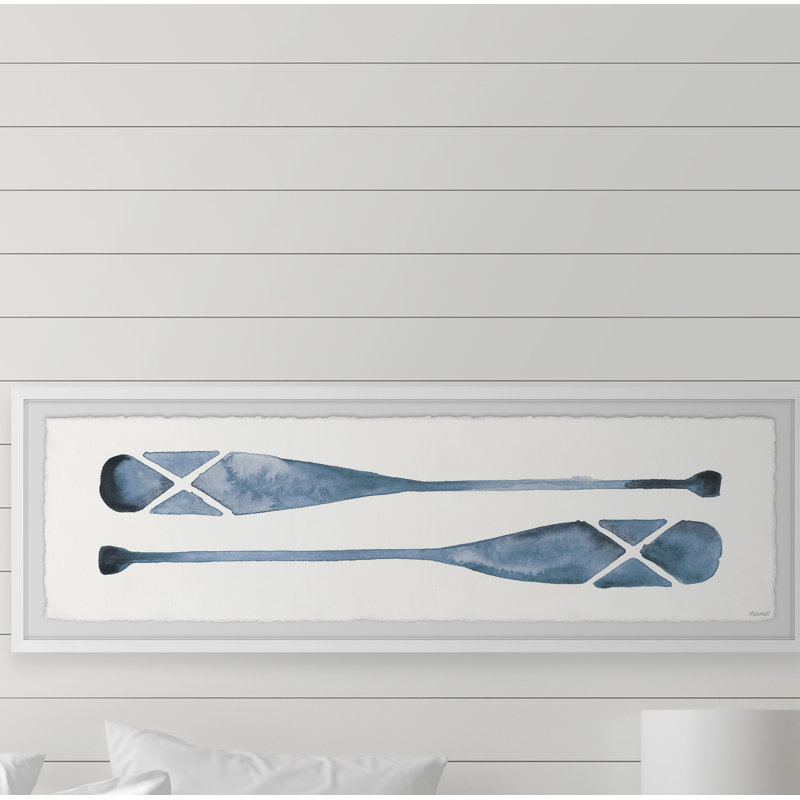 Paddle Blues, reproduction d'art sur papier encadrée, H 15 po x l 45 po x P 1,5 po