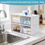 Petits tiroirs de rangement empilables, 4 paniers de rangement en plastique transparent avec poignées pour meuble-lavabo, sous-lavabo, armoire de cuisine, garde-manger et rangement