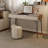 Solid wood makeup table clamshell dresser