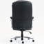 Fauteuil de bureau en polyuréthane à hauteur réglable avec design ergonomique, cuir souple, capacité maximale de 300 lb, structure, roulettes silencieuses, hauteur de conception classique, pour un confort lombaire, roulettes silencieuses, style artistique-141218409-141218410
