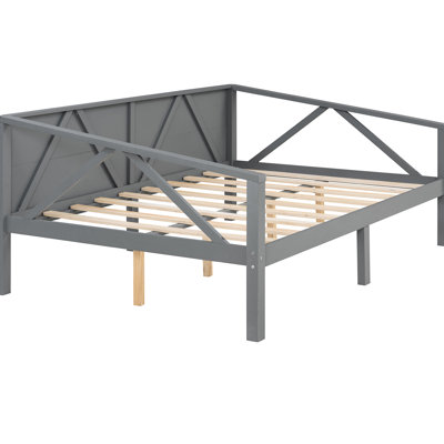 Gray Full Size Daybed: A Stylish And Practical Option For Bedroom Or Living Room, Strong Wood Frame Storage Capacity Daybed With Timeless Style Design, Can Serve As Bed Seat In Various Spaces, Beneath