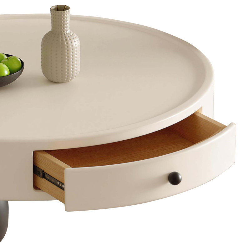 Table basse en bois massif de qualité supérieure avec tiroirs de rangement en pin