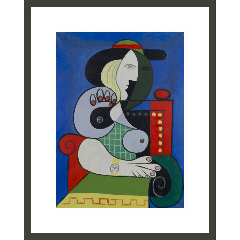Femme à la montre par Pablo Picasso, H 21,75 po x l 17,36 po