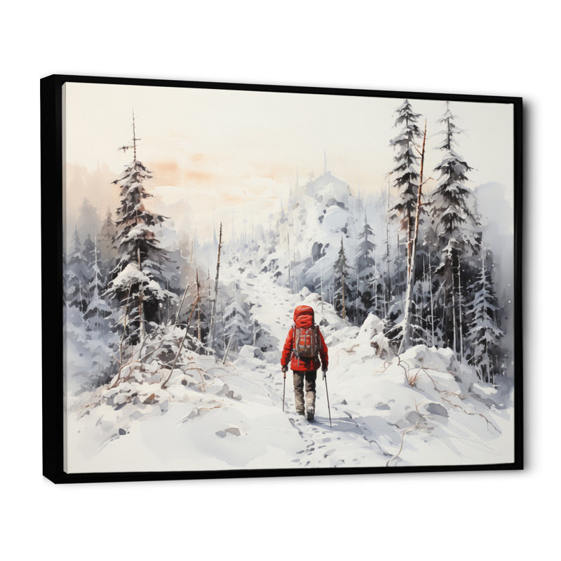 Randonnée arctique Alaska I - impression, H 30 po x l 40 po x P 1,5 po, Cadre flottant noir