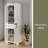 70.8" Freestanding Bathroom Vanity, Modern Elegant Design, 4 Doors & 1 Drawer, Space-Saving Storage With Adjustable Shelves, Damping Hinge Doors