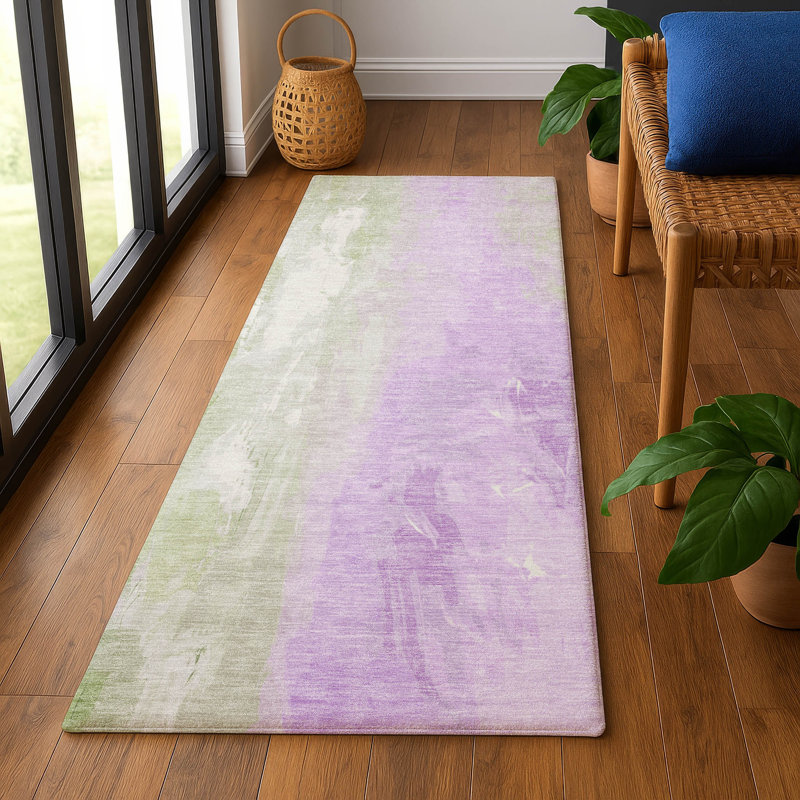 Premium Machine Washable Giacchetto AMF1844 Abstract Rug, Runner 2'3" x 7'6"