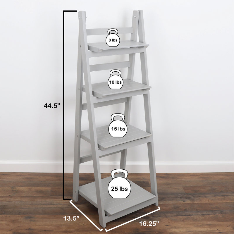 16'' W Manufactured Wood Shelving Unit, Gray