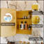 Armoire à pharmacie encastrée de 50 x 75 cm avec cadre en métal, miroir et étagères réglables pour le rangement de la salle de bain