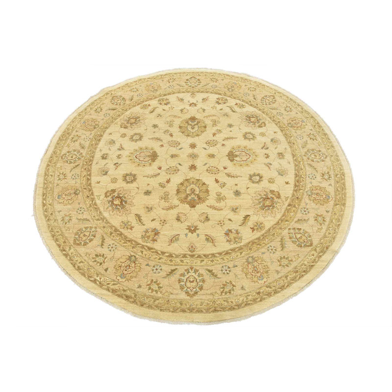 Tapis beige unique de 9 pi x 9 pi 1 po